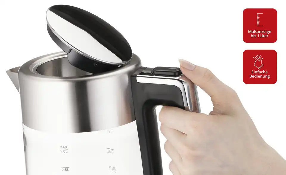 KHG Wasserkocher WK-106 GE BHT 19,5|21|12,5 cm KHG Wasserkocher WK-106 GE BHT 19,5|21|12,5 cm