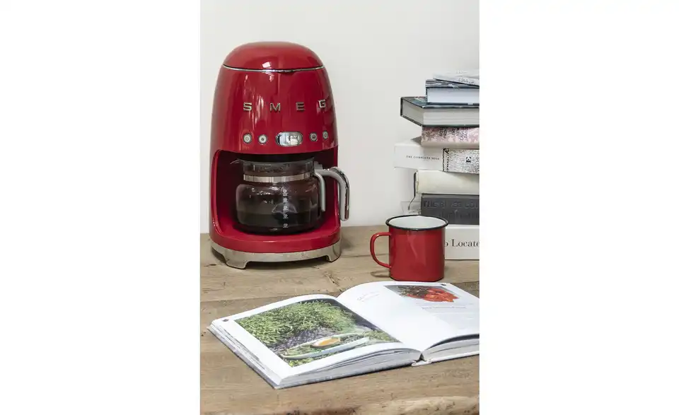 smeg Kaffeeautomat DCF02RDEU BHT 25,6|36,1|24,5 cm smeg Kaffeeautomat DCF02RDEU BHT 25,6|36,1|24,5 cm