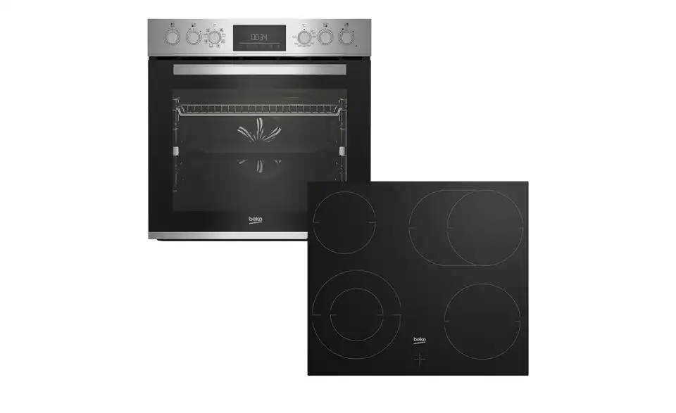 BEKO Einbau-Herdset BBUM12328X BHT 59,4|59,5|56,7 cm