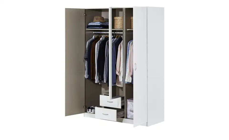 Drehtürenschrank Leeds BHT 136|197|54 cm