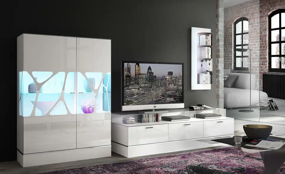 LEONARDO Highboard Cube BHT 110|158|42 cm