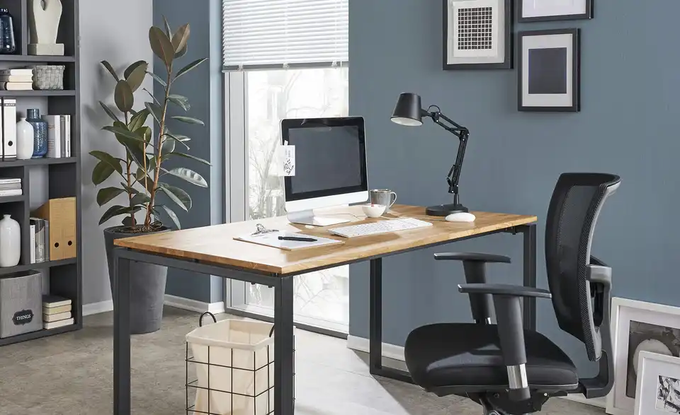 Bürodrehstuhl Brigach BHT 63|98|63 cm, Netzstoff/Mesh