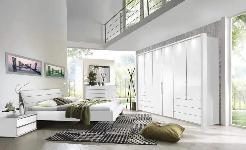 Bettanlage mit 2 Nachtkonsolen Beda BHL 191|92|218 cm Bettanlage mit 2 Nachtkonsolen Beda BHL 191|92|218 cm