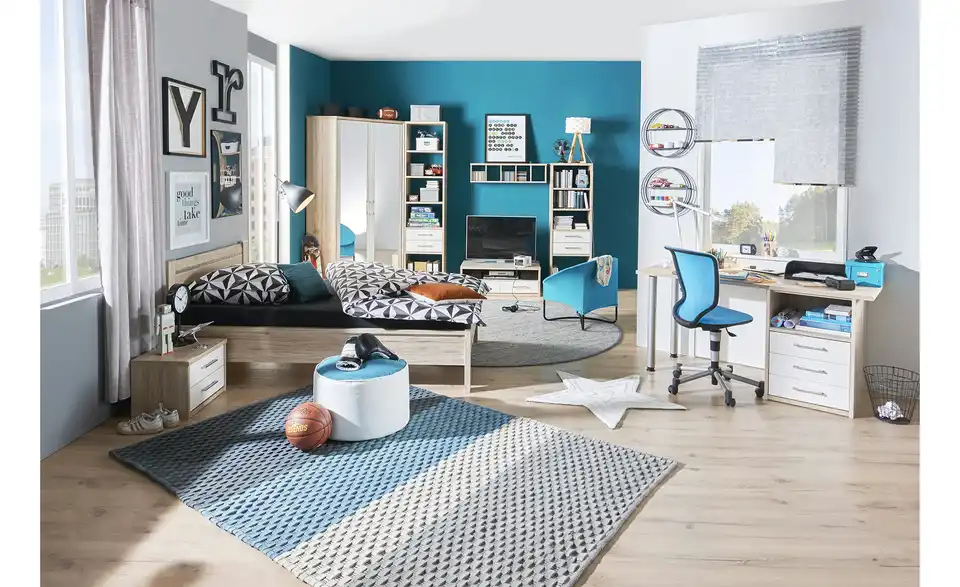 Bettgestell 120x200 - Eiche (Optik) Arne BHL 128|87|208 cm