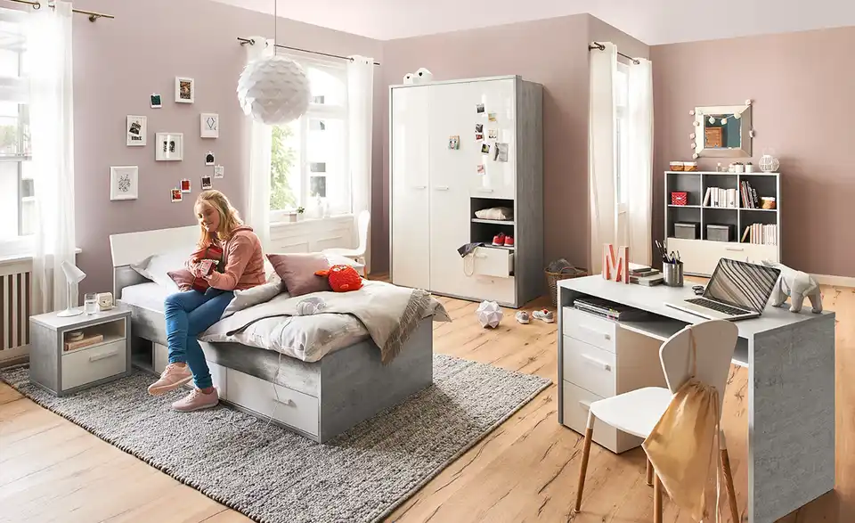 Kleiderschrank Milow BHT 153,5|216,4|63,7 cm