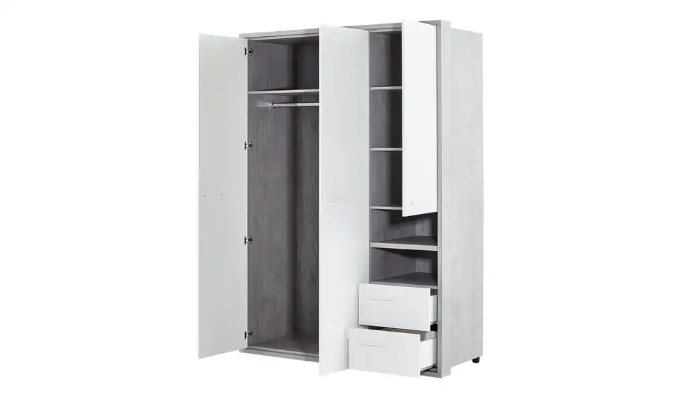 Kleiderschrank Milow BHT 153,5|216,4|63,7 cm