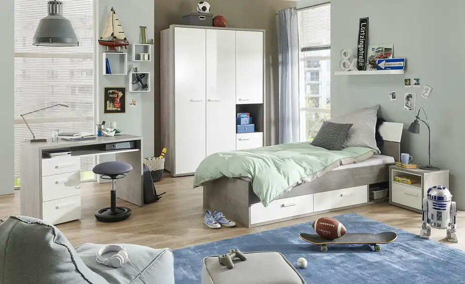 Kleiderschrank Milow BHT 153,5|216,4|63,7 cm