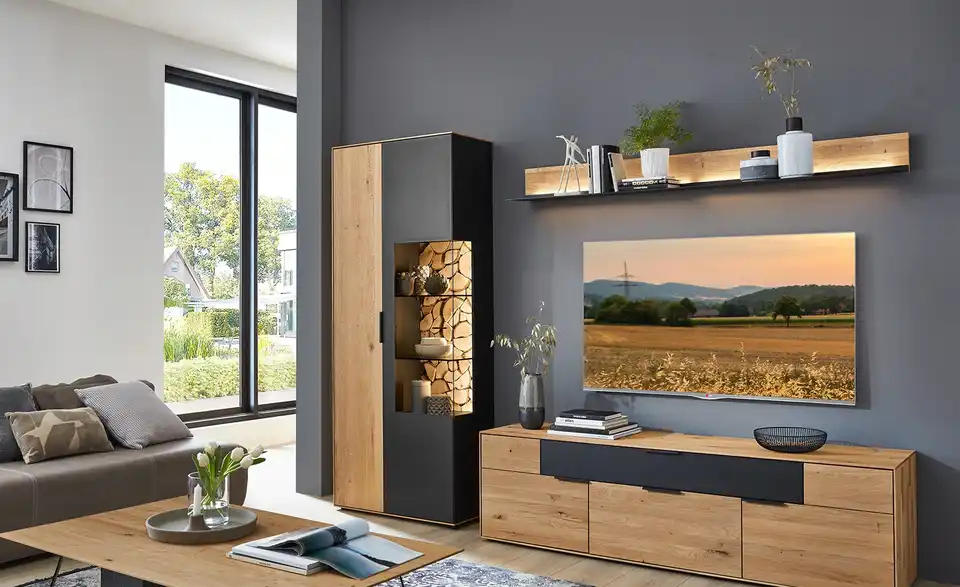 WÖSTMANN Wohnwand WM 2140 BHT 261|196|46 cm