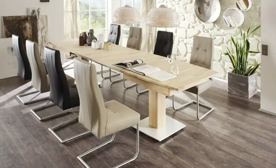 Woodford Kunstleder-Schwingstuhl mit Steppung Thea BHT 47|104|60 cm, Kunstleder