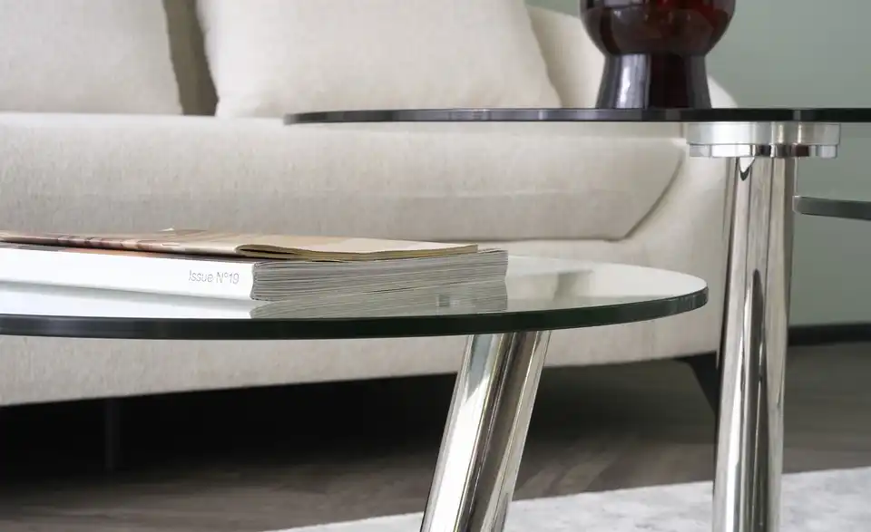 Couchtisch mit drehbaren Tischplatten Conigli BHL 80|44,5|80 cm