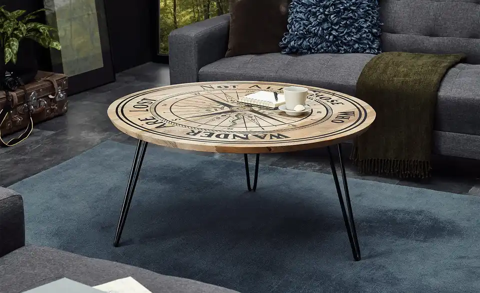 Couchtisch Mallin BHL 90|46|90 cm