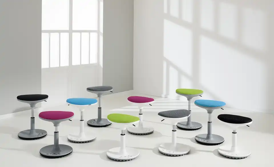 PAIDI Kinderhocker Speedy BHT 38|48|27,5 cm, Mikrofaser