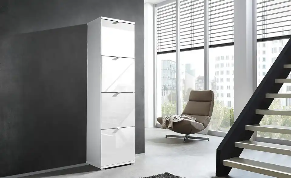 uno Schuhschrankkorpus Weiß Puzzle BHT 53|174|30 cm