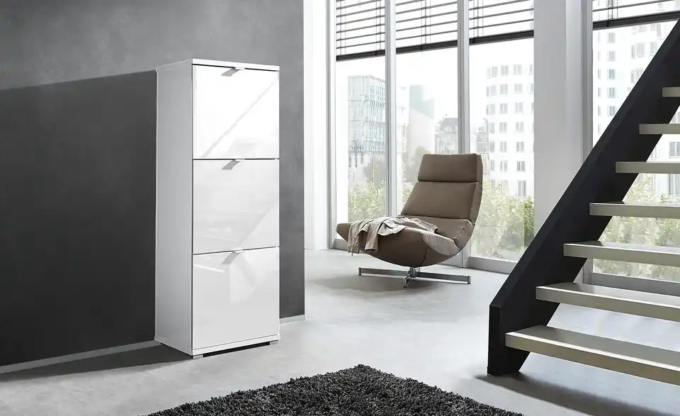 uno Schuhschrankkorpus Weiß Puzzle BHT 53|132|30 cm