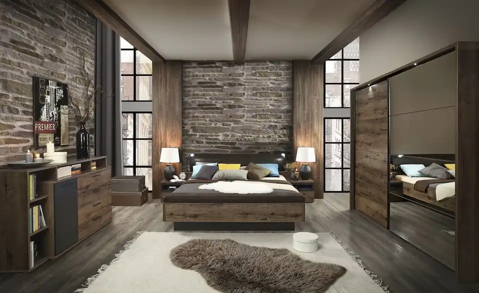 Bettgestell Jedburgh BHT 219,8|90|242,2 cm