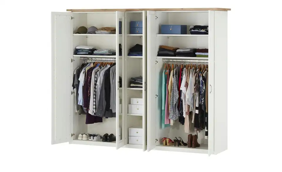 maison bleue Drehtürenschrank, 5-türig Trient BHT 265|224|60 cm