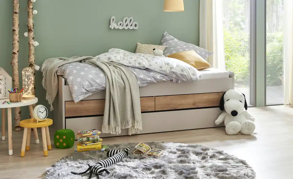 Duobett mit Stauraum Grow Up BHL 97|66|205 cm