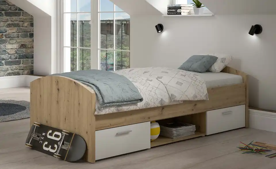 Einzelbett mit Schubladen Jamaro BHT 96|65|206,4 cm
