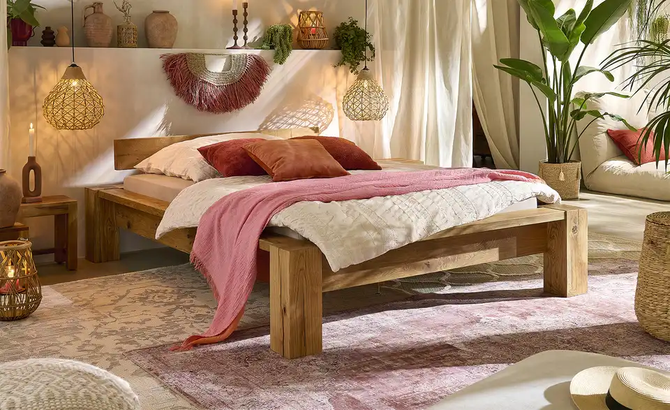 Massivholz-Bettgestell aus Massivholz Kingston BHL 172|70,5|231 cm