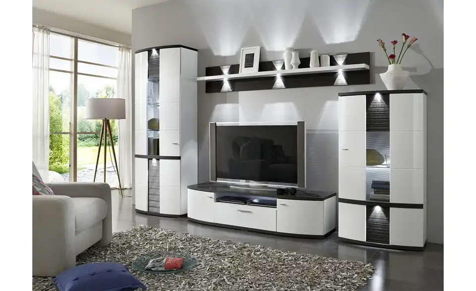 uno Wohnwand Gabbro BHT 315|209|50 cm