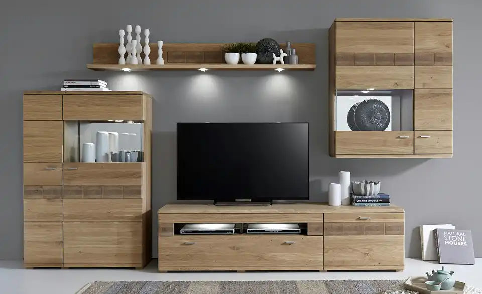 Woodford Wohnwand Miro BHT 379|202|51 cm