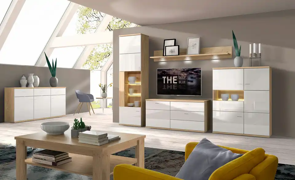 Wohnwand Largo BHT 300|216|45 cm