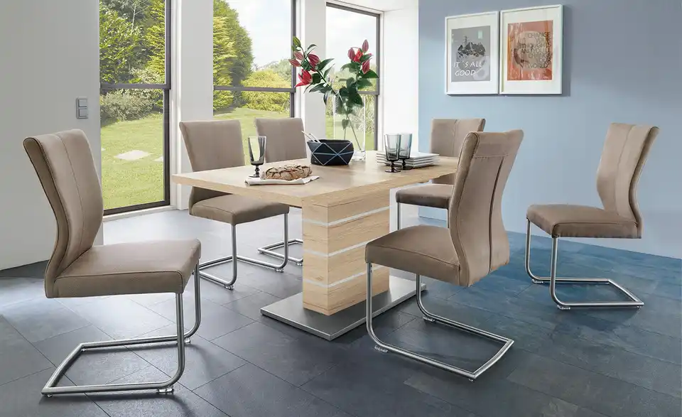 Säulentisch ausziehbar Dekora BHL 80|77|120 cm