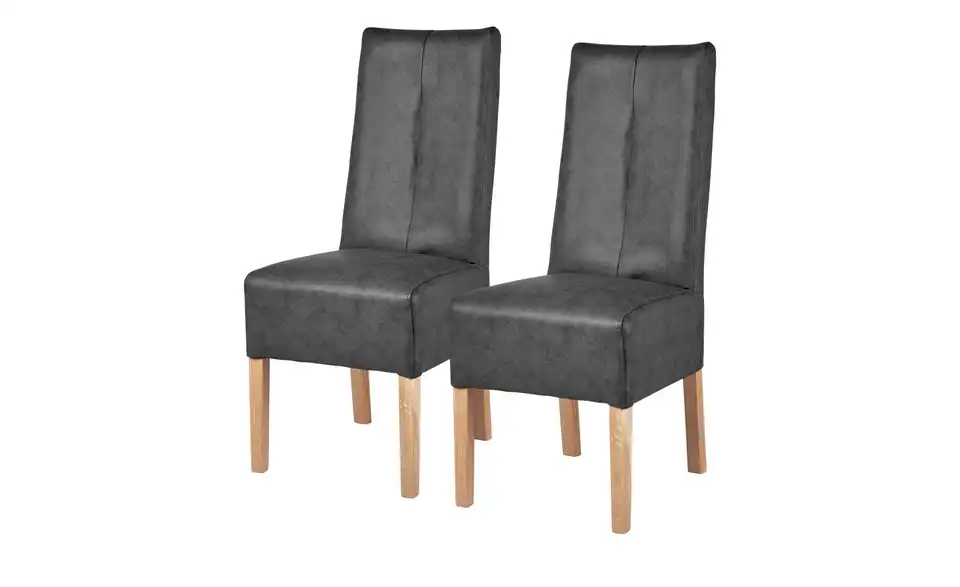 Polsterstuhl 2-er Set aus Buche Marlon BHT 44|103|63 cm, Kunstleder Polsterstuhl 2-er Set aus Buche Marlon BHT 44|103|63 cm, Kunstleder