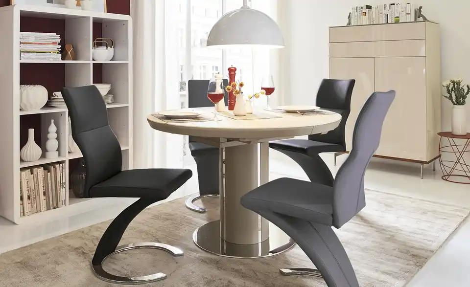 uno Säulentisch ausziehbar Dante H 76,5 cm, Ø 120 cm