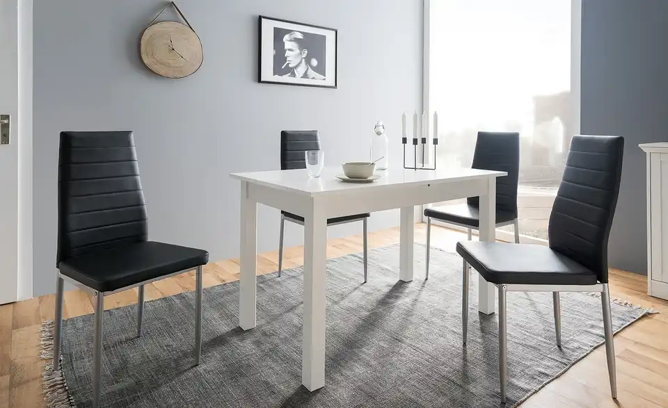 smart Ausziehbarer Esstisch in verschiedenen Größen Ben BHL 70|76,5|120 cm