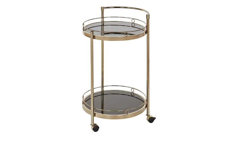 Servierwagen goldfarben Oro BHT 51|76,5|45 cm