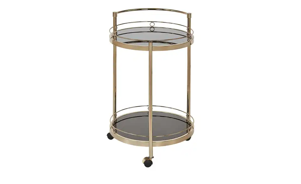 Servierwagen goldfarben Oro BHT 51|76,5|45 cm