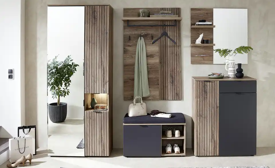 uno Garderobenschrank Elina BHT 82|204|38 cm