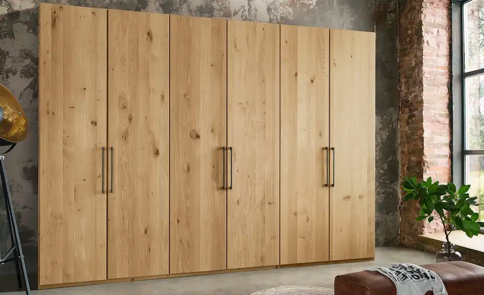 Woodford Drehtürenschrank, 6-türig teilmassiv Smilla BHT 300|216|58 cm Woodford Drehtürenschrank, 6-türig teilmassiv Smilla BHT 300|216|58 cm