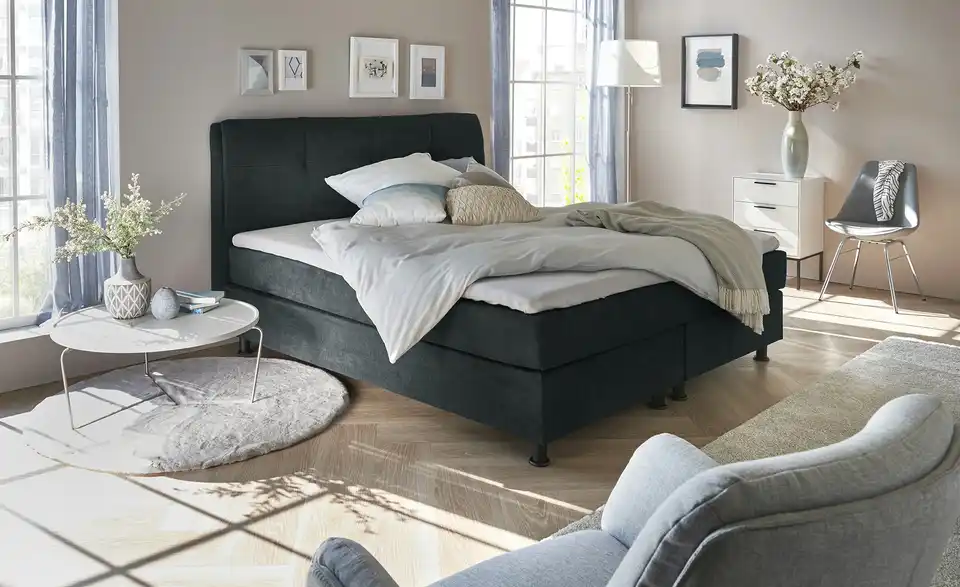 SKAGEN BEDS Boxspringbett Vegg Towel BHL 145|122|212 cm