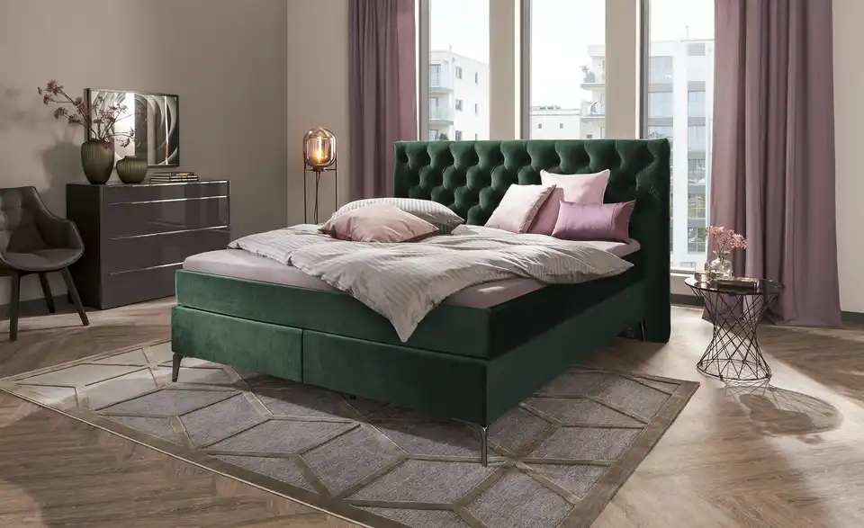 Wohnwert Boxspringbett Laesa BHL 215|122|160 cm