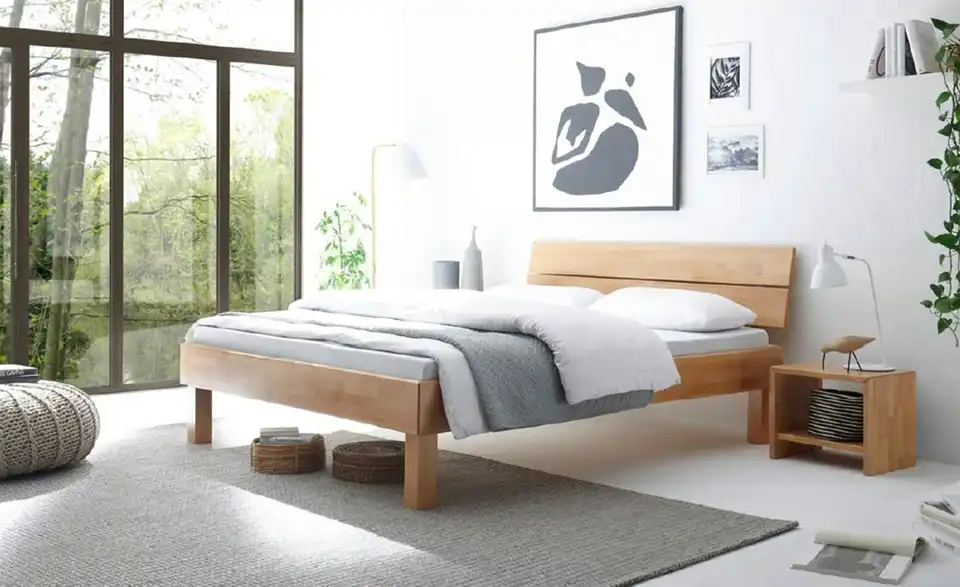HASENA Massivholzbett in 180x200 cm Primetto BHL 187|81|206 cm