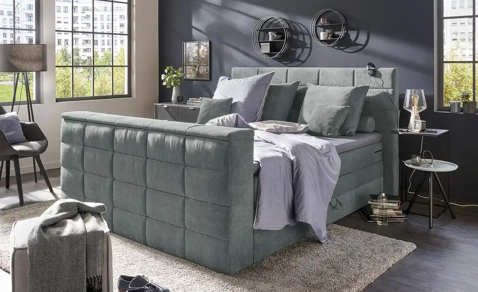 uno TV-Motor-Boxspringbett mit motorischer TV-Halterung Dillon 2 BHL 202|123|240 cm