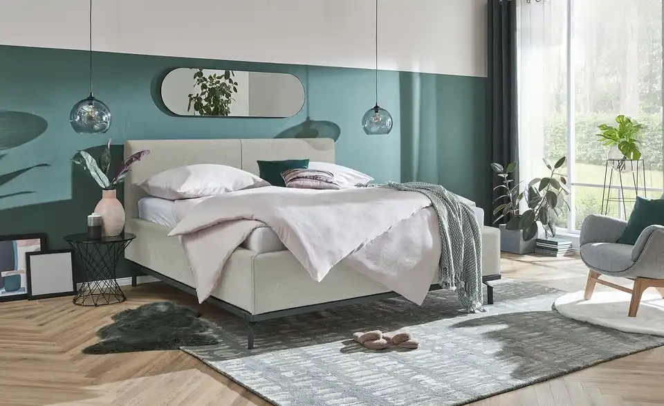 Musterring Polsterbett mit Bettkasten Delphi Variante D BHL 198|118|221 cm