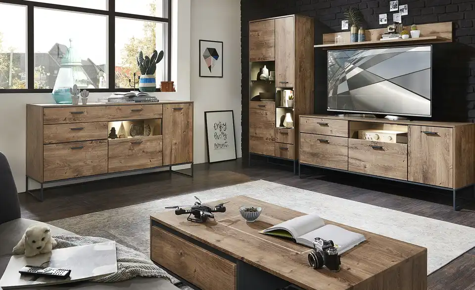 uno Wohnkombination New York BHT 254|196|48 cm