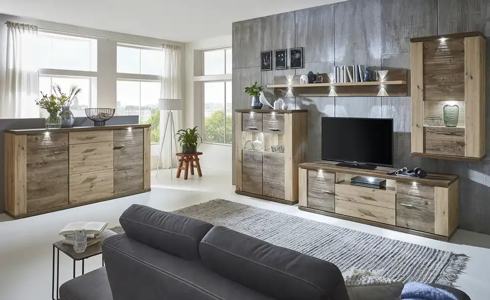 uno Wohnwand Titan BHT 325|201|52 cm