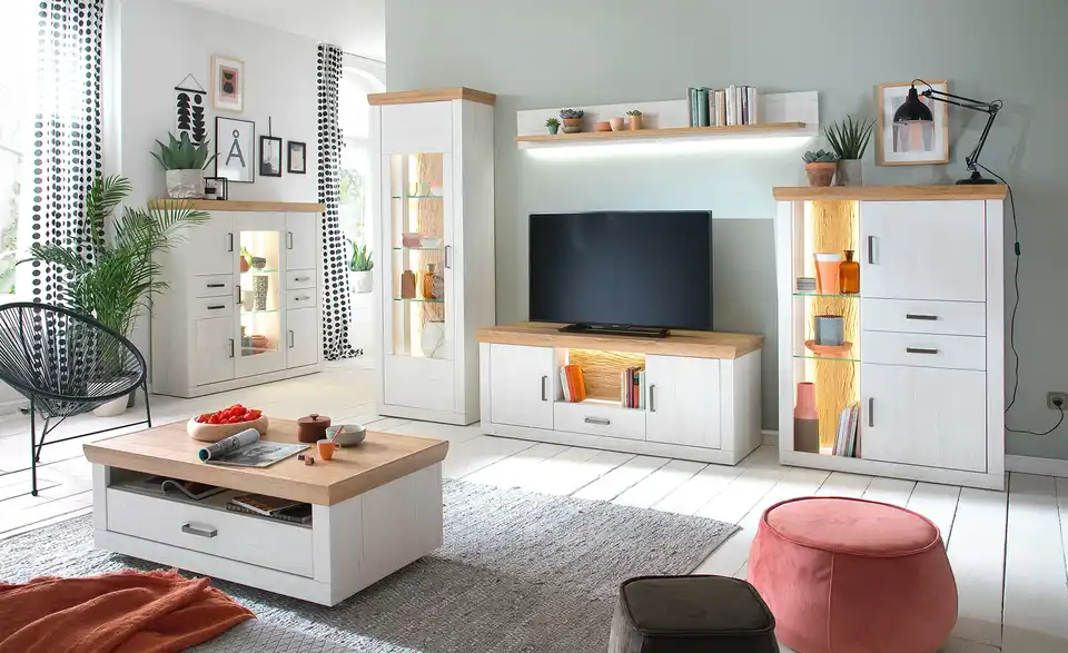 maison bleue Wohnwand Zara BHT 331|205|50 cm