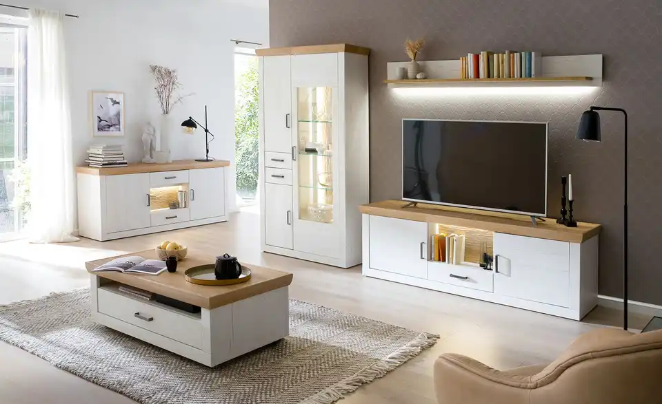 maison bleue Wohnwand Zara BHT 287|205|50 cm