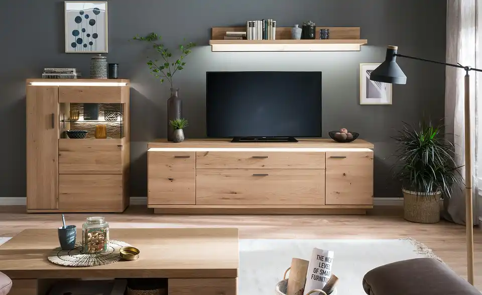 Woodford Wohnwand Novara BHT 300|175|50 cm