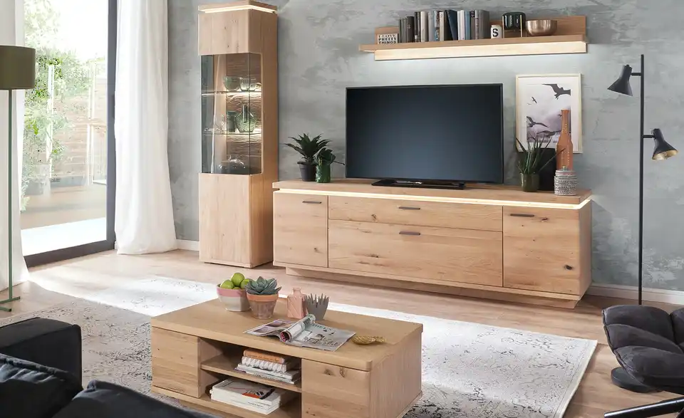 Woodford Wohnwand Novara BHT 260|204|50 cm