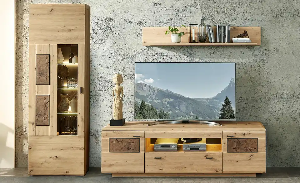 uno Wohnkombination Madera II BHT 255|201|47 cm