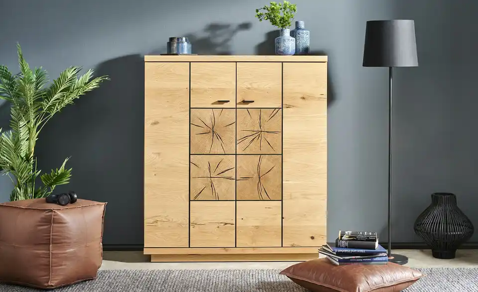 Gray u0026 Jones Highboard Black Coast Two BHT 120|136|42 cm