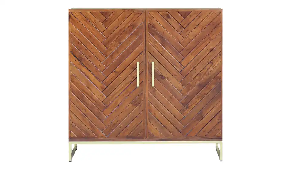 Barschrank aus Massivholz Calatria BHT 110|110|47 cm
