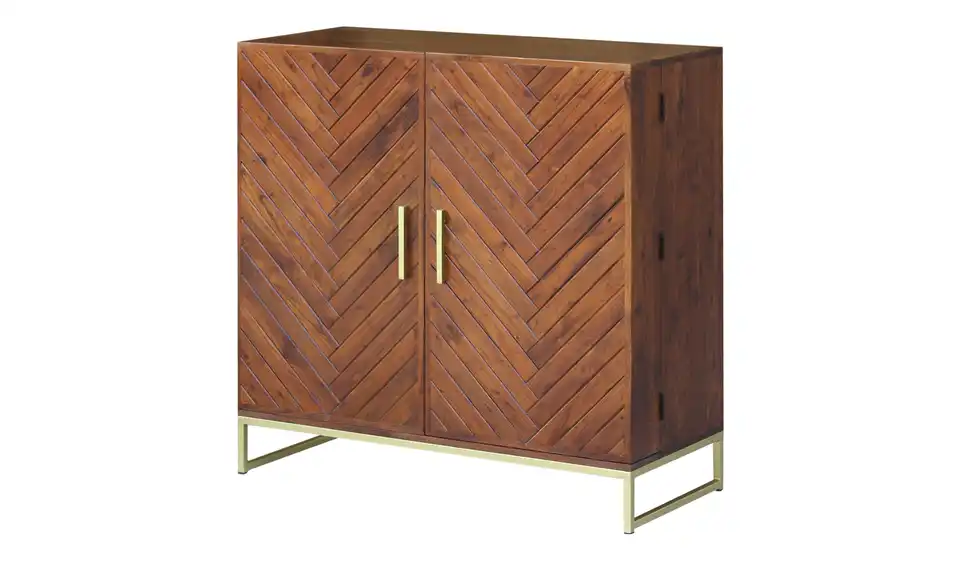 Barschrank aus Massivholz Calatria BHT 110|110|47 cm