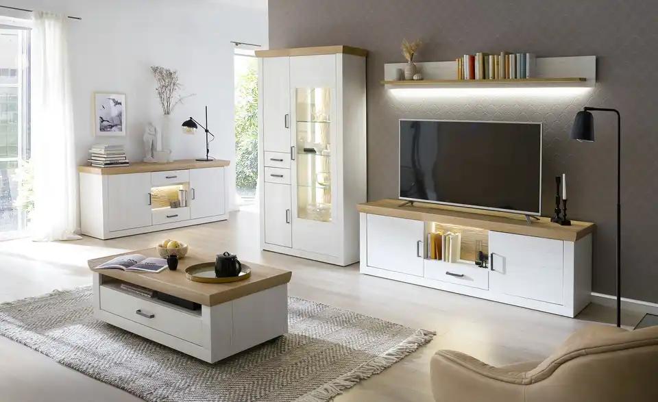 maison bleue Kombi-Vitrine Zara BHT 106|205|40 cm